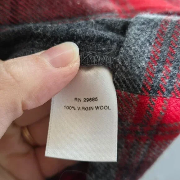 Pendleton Womens Buffalo Plaid Limited Edition 49er Jacket Large Wool Holiday - Picture 6 of 10